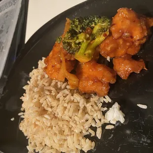 2. General Tsos Chicken and 3. Orange Chicken