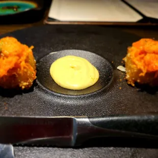 Crab crispy rice