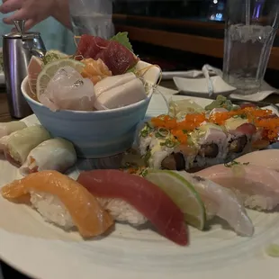 sashimi, sushi and sashimi, food, sushi