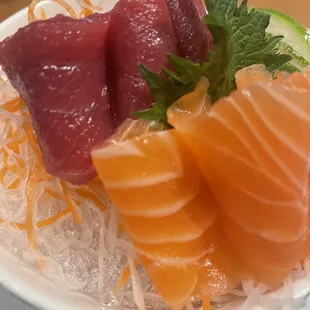 The bluefin was to die for, salmon - absolutely right there with it