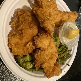 Cod and grilled veggies