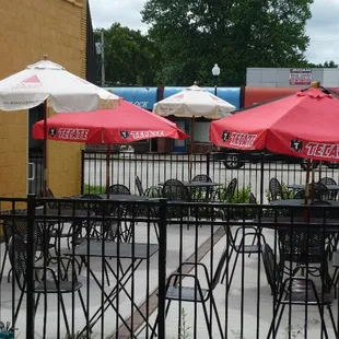 Outside seating is available on nice days!