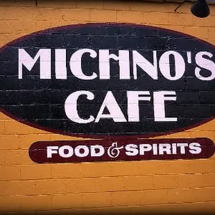 a sign on the side of a building