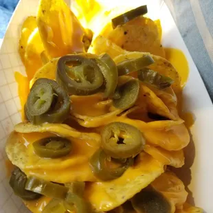Nachos with jalapenos