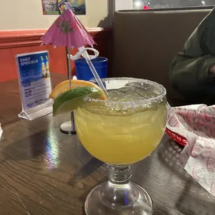 $5.25 small margarita