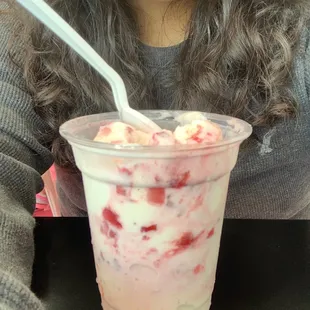 frescas con crema ice cream  and me