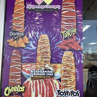 Elotes with your choice from Doritos