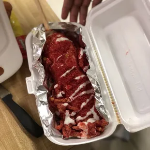 Hot Cheetos elote whole