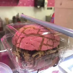 Concha ice cream sandwich