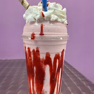 Fresa Strawberry Shake. A delicious masterpiece!