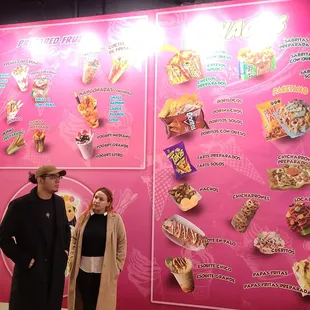 Menu board- doesn't seem to list all items,  and there is no pricing.