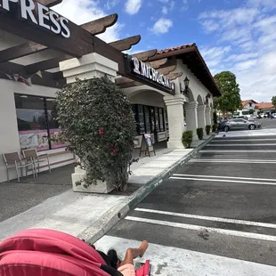 Outside