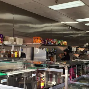 a view of the kitchen