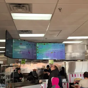 people eating at a restaurant