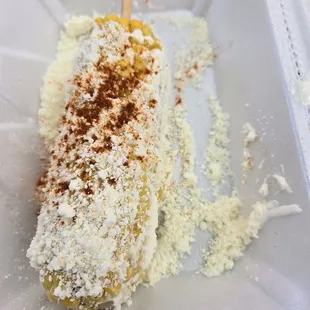 Regular elote with chilli
