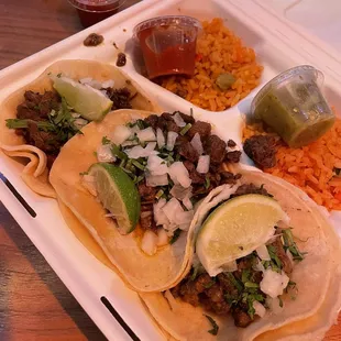 Carne asada combo plate (no beans)