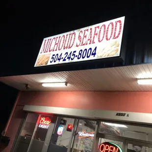 the front of the restaurant