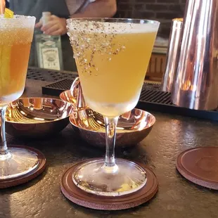 A delisiosn drink with a Sichaun pepper garnish