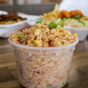 Our signature pork fried rice.