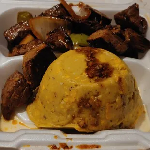 Churrasco Steak with Mofongo