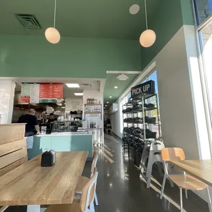 the interior of a restaurant