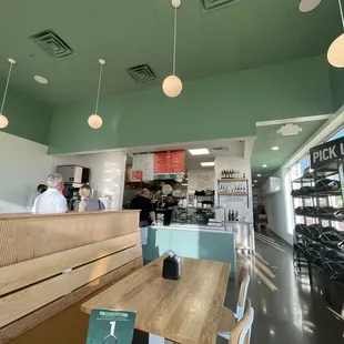 the interior of a restaurant