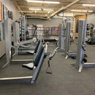 Modern cardio and strength equipment