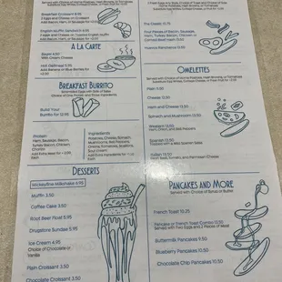 Simple Great breakfast menu!