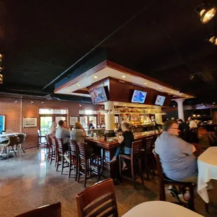 Eating in the bar tonight