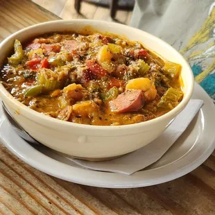 Bowl of gumbo.