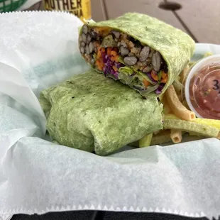Southwest wrap at Mickey&apos;s Cafe