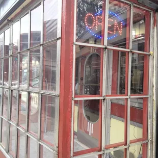 Side door of building