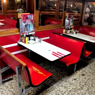 A friendly warm booth