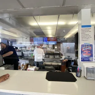 customers at the counter