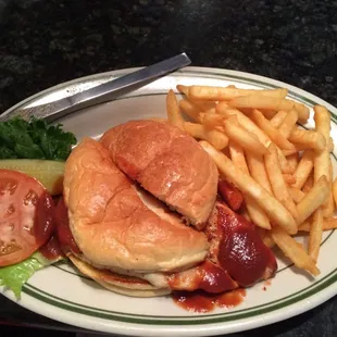 BBQ chicken sandwich