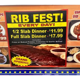 Rib Fest Every Day! Maybe Next time I Try!  Mickey&apos;s Gyros &amp; Ribs ! Harlem Ave. Oak Park IL.