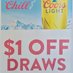 $ 1 off draws