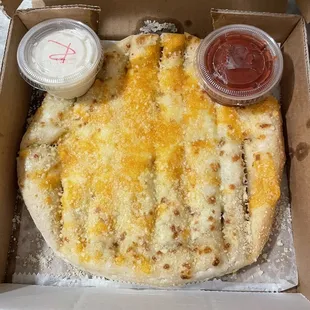 Triple cheese bread