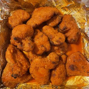 Boneless wings with Buffalo sauce