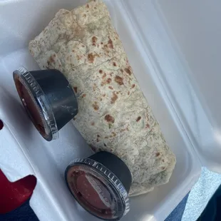 Steak burrito