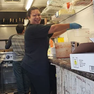 Nisa putting in work.