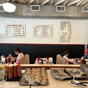 View from the &quot;bar&quot; area. I couldn&apos;t eat anymore but the cinnamon rolls looked very tempting.