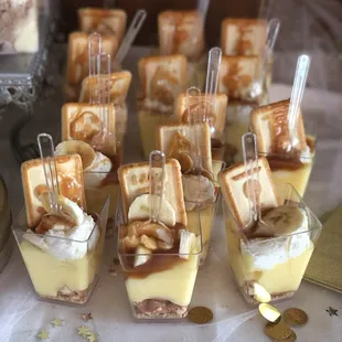 Banana pudding shots