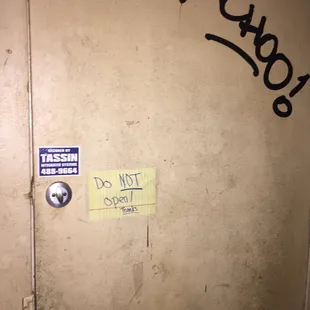 The back door at mick&apos;s.