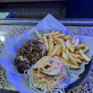 Yummy Burger and Fries!