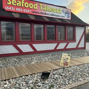 a seafood takeout