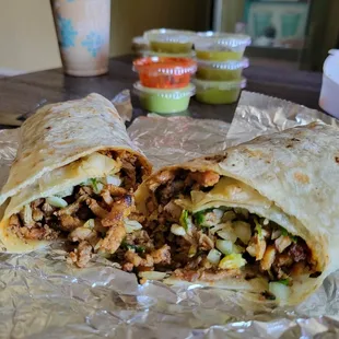 $12 Al Pastor Burrito.