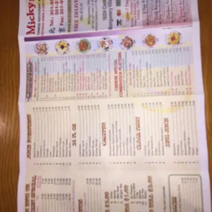 Side 2 of the diverse menu at Micky's!