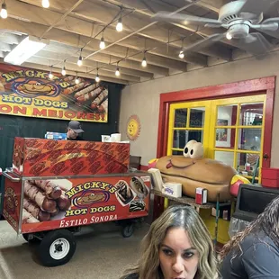 The hot dogs, so good...