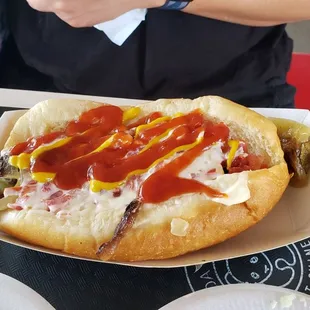 Sonoran hot dog